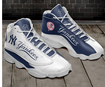 Women's New York Yankees Limited Edition AJ13 Sneakers 004